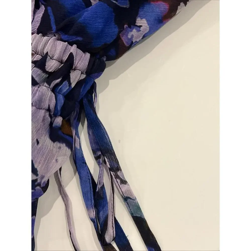 $267 Derek Lam 10 Crosby Women's V-Neck Floral Maxi Dress Size 6 - Picture 15 of 15